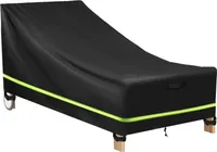 Gartenliegen Schutzhülle Wasserdicht Winddicht 210D Oxford Gewebe Gartenmöbel Sonnenliege Klappstuhl Strandkorb Abdeckung, 210x75x80/40cm