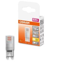 OSRAM Star PIN LED-Lampe für G9-Sockel, matte Optik ,Warmweiß (2700K), 180 Lumen, Ersatz für herkömmliche 19W-Leuchtmittel, nicht dimmbar, 1-er Pack