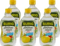 Surig flüssige Zitronensäure, 12er Pack (12 x 390ml)