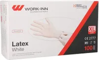 1000 Work-Inn WORK-INN Handschuhe, Latex gepudert White weiss - natur Größe XL 98415