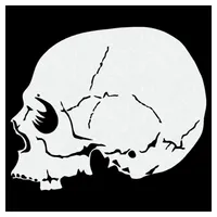 Airbrush-Schablone GANGSTA Skull