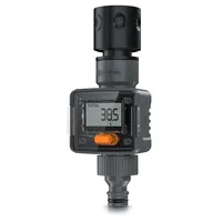 Brandson Wasserzähler digital, Wassermengenzähler, 4 Modi, Innen- und Außeneinsatz, IPX6, LCD-Display