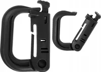 Dominator Karabiner „GRMLOCK” 5,5x3,8cm Polymer Molle D-Type Schwarz