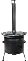 Grillplanet® Gulaschkanone 1,2 mm 39 cm inkl. 22 Liter Gulaschkessel und Deckel