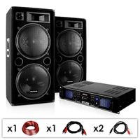 DJ PA Anlage DJ-42 Verstärker Lautsprecher 3000W