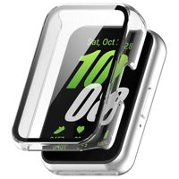 INF Hülle mit Displayschutzfolie aus gehärtetem Glas für Samsung Galaxy Fit 3 (SM-R390) Transparent