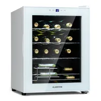 Energieklasse B weiß 34 Liter 2 programmierbare Kühlzonen Klarstein Reserva Kühlschrank Innentemperaturanzeige 12 Weinflaschen Getränkekühlschrank 7-18 °C Weinkühlschrank 