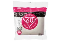 Hario V60 Filter Papers, Kávový filtr, V60, Průhledná, Bílá, 100 kusů