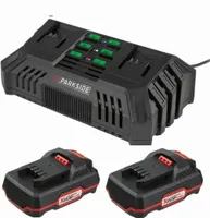 PARKSIDEDoppel Ladegerät PDSLG 20 mit 2 x Akku 2.0 Ah X 20 V Team