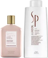Alfaparf Keratin Therapy Lisse Design Maintenance 250ml + Wella SP Luxe Oil Keratin 1000ml