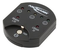 ANSMANN Knopfzellentester mit Kapazitätsanzeige für Alkaline & Lithium Zellen