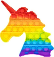 Rainbow Bubble Toy Pop it Einhorn