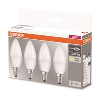 Osram LED BASE B40 Kerze E14 5,7W warmweiß 4er