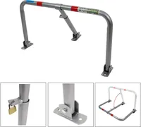 Parkplatzsperre abschließbar 43 x 80 cm feuerverzinkt Parkplatzbügel Sperrbügel Parkplatzblockierer Parkbügel Poller