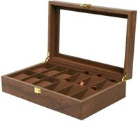 1 Stück Uhrenbox Uhrenkasten oder Uhrenkoffer Holz und Samt Schmuckschatulle 