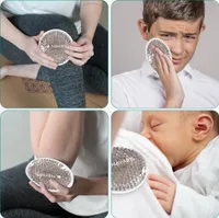 Navaris Gel Kompressen zur Kühlung oder Erwärmung - Kühlpad Wärmepad Kompresse - Kühlkompresse Kühlkissen - Kühlpads mit Rückseite aus Plüsch
