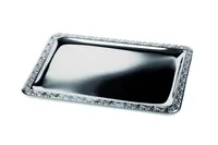 APS Tablett "SCHÖNER ESSEN" (B)635 x (T)445 mm silber