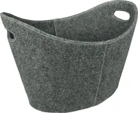 Holzkorb / Kaminholzkorb Lienbacher Filzkorb grau 54x36,5x40cm