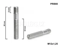 Kolový svorník - šteft M12x1,25x52+13 oboustranný závit, PRB80, celková délka 80 mm