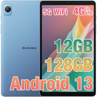 Blackview Tab60 Tablet 8,68 Zoll Android 13 Tablet 4G LTE 5G WiFi 12GB RAM 128GB ROM(1TB TF) 6050mAh, 5MP+8MP, Telefonanruf Funktionalität Tragbares T
