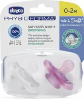 Chicco Schnuller Physio Soft 0m+ Silikon Rosa/transparent