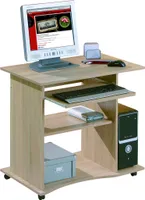 Dusa Schreibtisch 1 Ablage, 1 Tastaturauszug, Sonoma Eiche Nachbildung.