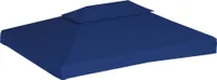 vidaXL Pavilónová strešná plachta s komínovým prieduchom 310 g/m² 4x3 m Modrá