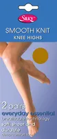 Hedvábné dámské podkolenky, 2 páry LW251 (jedna velikost) (med)