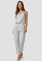 Damen Leichter Sommer Jumpsuit Fashion Halbarm Overall Hosenanzug