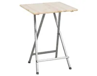 FUN STAR Stehtisch  80x80 Kiefer Gestell Stahl pulverbes.