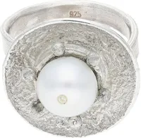 JuwelmaLux Ring 925/000 Sterling Silber mit Süßwasserzuchtperle JL30-07-2501 52