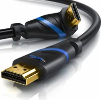 Primewire 8K Premium HDMI Ultra High Speed Kabel 2.1 90° gewinkelt, 7680 x 4320 @ 120 Hz mit DSC - 1m
