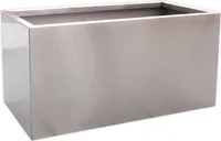 Köhko® Designer-Pflanztrog aus Edelstahl Viva 150 x 55 x 45 cm | matt gebürsteter Pflanzkübel eckig & groß