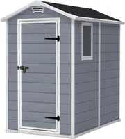 Keter Manor 4x6 Gartenhaus, 130x192x198cm, 3,8m³ Rauminhalt, wetterfest, wartungsfrei, grau