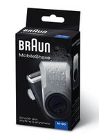 Braun MobileShave PocketGo M90 - Modrá - Strieborná - Batéria/nabíjacia - 60 h - 180 g - 38 mm - 79 mm