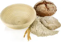 ORION Gärkörbchen Brotteig Gärkorb Brotform aus Rattan für rundes Brot Ø 21 cm