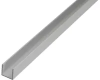 alfer U-Profil 1 m, 10 x 16.5 x 1.5 mm Aluminium eloxiert silber
