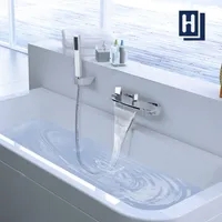Homelody Duschsystem，Badezimmer Duschgarnitur 2 Verschiedene Strahlarten，Wasserhahn Dusche Einfache Montage，Komplett Duschset Duscharmatur Verchromt