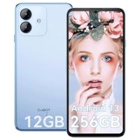 CUBOT Note 40 Mobilní telefon bez smlouvy 12GB+256GB/1TB, 6,56" 90 Hz, Android 13 Smartphone, 48MP hlavní fotoaparát, 5200 mAh baterie GPS/OTG/Face ID Blue