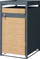 ML-Design box na odpadky so strieškou na sadenie pre 1 odpadkový kôš 240L 68x80x124 cm oceľ