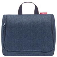 reisenthel toiletbag XL, Kosmetikbeutel, Herringbone Dark Blue, 4 L, WO4113