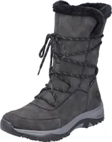 Rieker Damen Winterboots Stiefelette warm gefüttert Schnürung M9684, Größe:42 EU, Farbe:Grau