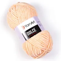 Yarnart Dolce 773 Brzoskwinia – Weiche, plüschige Wolle, ideal für Babysachen, 100g/120m