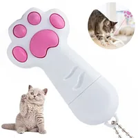 7-in-1 LED Pointer Interaktives Spielzeug für Katzen und Hunde Pfotenform LED-Beleuchtungsspielzeug Haustier-Trainingswerkzeug