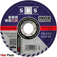 SBS® Trennscheiben I 125x1mm I 10 Stück
