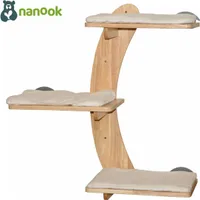 Katzen Kletterwand 3-stufig Wandkratzbaum