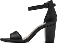Tamaris Damen Sandalette Leder geschlossene Fersenpartie 1-28326-42, Größe:40 EU, Farbe:Schwarz