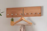 Wandgarderobe 80cm "Stockholm" Buche massiv