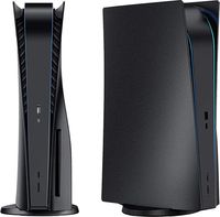 Playstation 5 Cover - NICHT für PS5 Slim - Faceplate - Ersatzplatte - Austauschabdeckung - Disk-Edition - PS5 - Mattschwarz - Geschenktipp