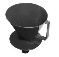 Kaffeefilter schwarz mit Einfüllstutzen  Größe 1x 4 - Kunststoff